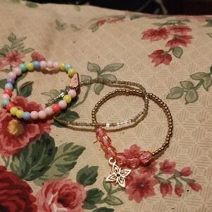 Colorful Beaded Bracelets Set For Girls
